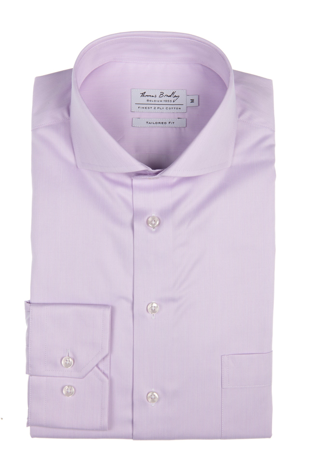 Licht lila hemd in tailored fit