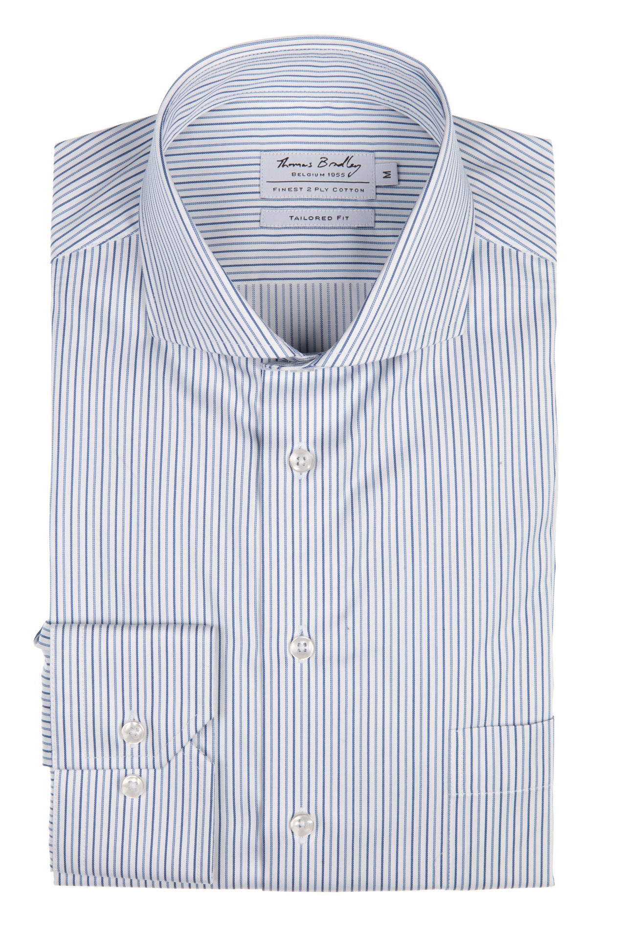 Business hemd met  fijne strepen