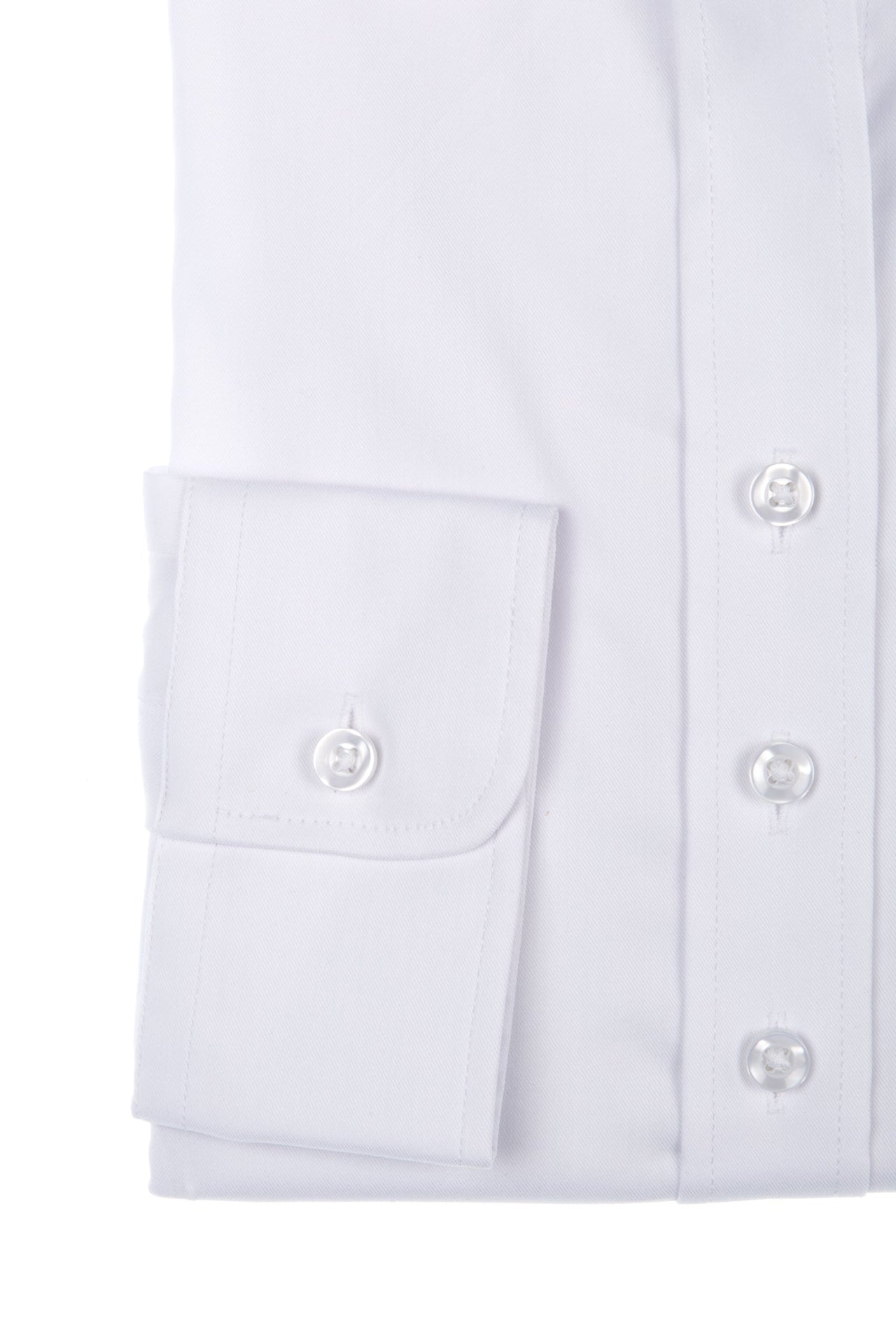 Effen witte klassieke blouse