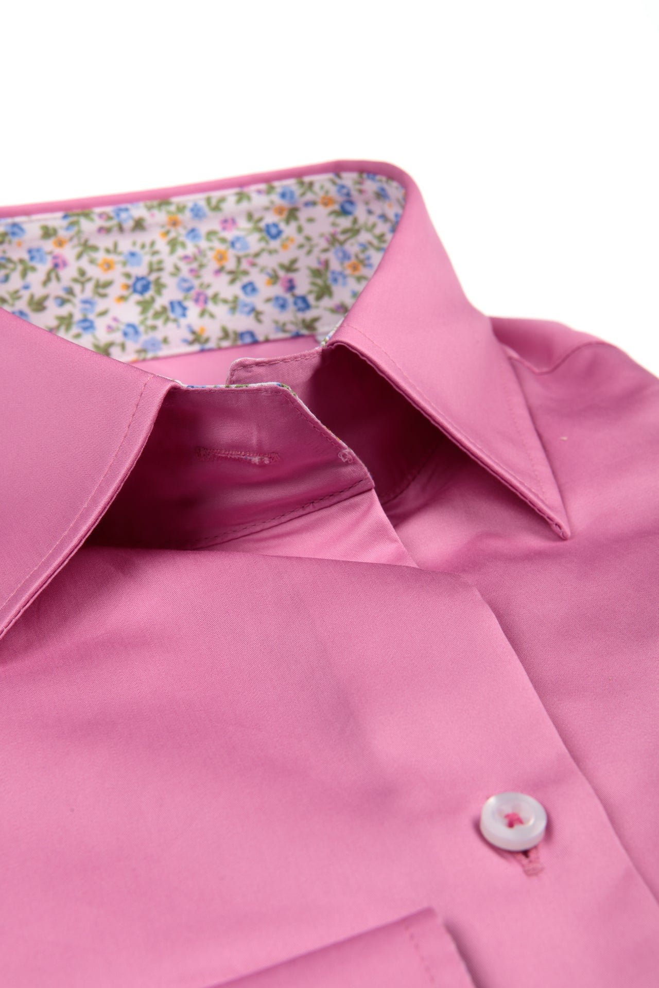 Fel roze aansluitende bloes