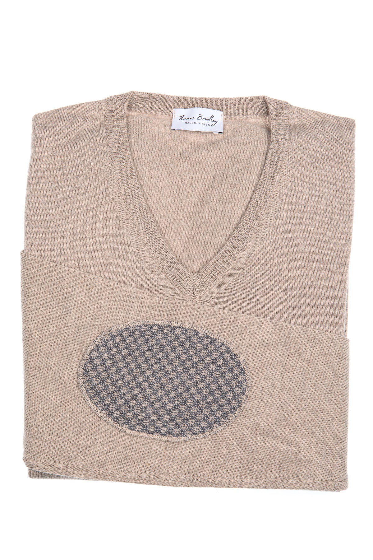 V-hals pull beige