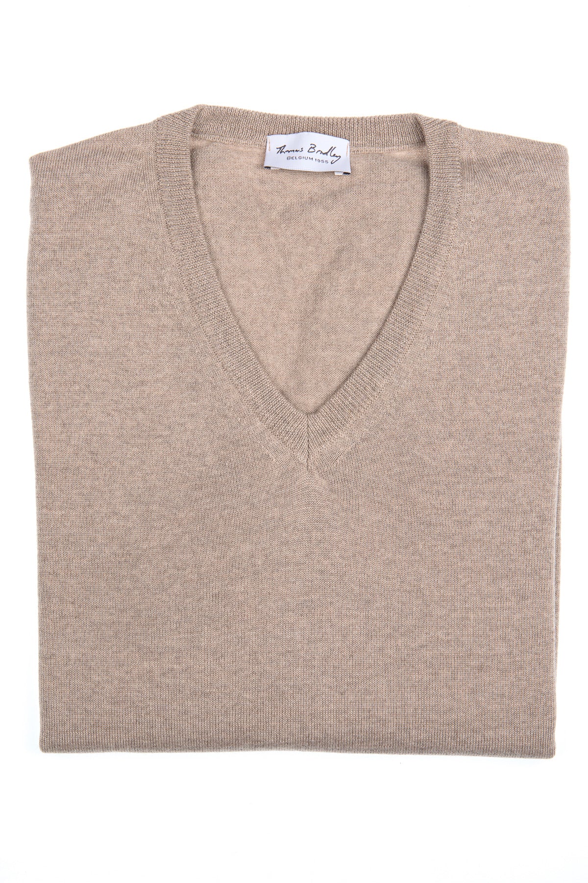 V-hals pull beige
